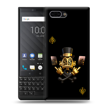 Пластиковый чехол на BlackBerry KEY2 с принтом Золотой скрудж макдак Пластиковый чехол на BlackBerry KEY2 с принтом Золотой скрудж макдак