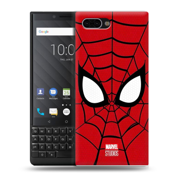 Пластиковый чехол на BlackBerry KEY2 с принтом человек паук spiderman Пластиковый чехол на BlackBerry KEY2 с принтом человек паук spiderman