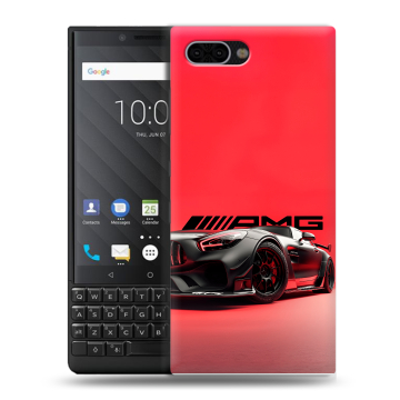 Пластиковый чехол на BlackBerry KEY2 с принтом Мерседес Mercedes AMG Пластиковый чехол на BlackBerry KEY2 с принтом Мерседес Mercedes AMG