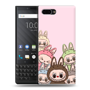 Пластиковый чехол на BlackBerry KEY2 с принтом Лабубу Пластиковый чехол на BlackBerry KEY2 с принтом Лабубу