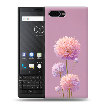 Пластиковый чехол на BlackBerry KEY2 с принтом Цветы