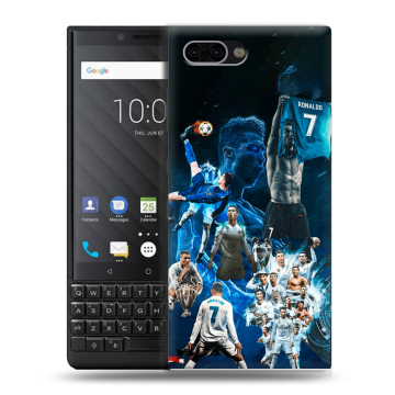 Пластиковый чехол на BlackBerry KEY2 с принтом Реал Роналдо Пластиковый чехол на BlackBerry KEY2 с принтом Реал Роналдо