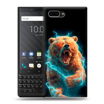Пластиковый чехол на BlackBerry KEY2 с принтом Медведь Пластиковый чехол на BlackBerry KEY2 с принтом Медведь