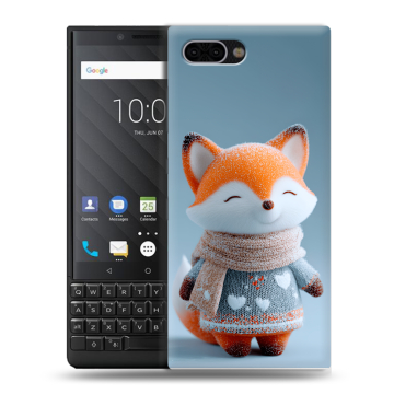 Пластиковый чехол на BlackBerry KEY2 с принтом Лиса Пластиковый чехол на BlackBerry KEY2 с принтом Лиса