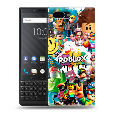 Пластиковый чехол на BlackBerry KEY2 с принтом Roblox Роблокс Пластиковый чехол на BlackBerry KEY2 с принтом Roblox Роблокс