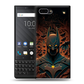 Пластиковый чехол на BlackBerry KEY2 с принтом Batman Бэтмен