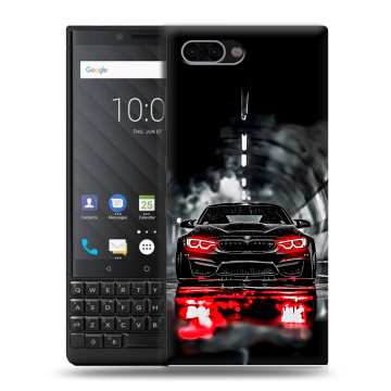 Пластиковый чехол на BlackBerry KEY2 с принтом BMW БМВ Пластиковый чехол на BlackBerry KEY2 с принтом BMW БМВ