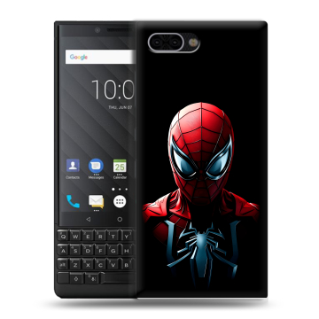 Пластиковый чехол на BlackBerry KEY2 с принтом Spiderman Человек паук Пластиковый чехол на BlackBerry KEY2 с принтом Spiderman Человек паук