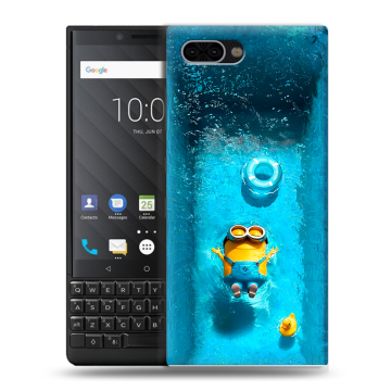 Пластиковый чехол на BlackBerry KEY2 с принтом Миньоны Пластиковый чехол на BlackBerry KEY2 с принтом Миньоны