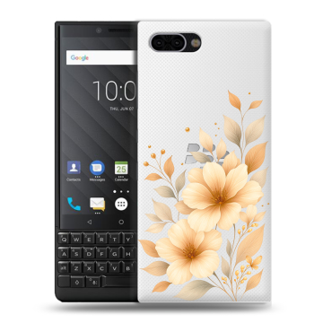 Пластиковый чехол на BlackBerry KEY2 с принтом для девушки