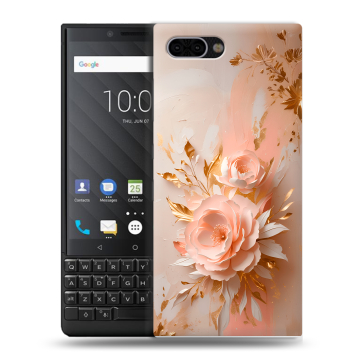 Пластиковый чехол на BlackBerry KEY2 с принтом женский