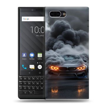 Пластиковый чехол на BlackBerry KEY2 с принтом BMW БМВ Пластиковый чехол на BlackBerry KEY2 с принтом BMW БМВ