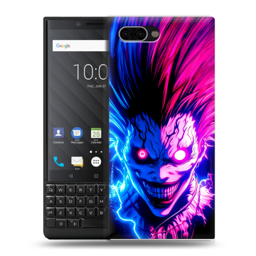 Пластиковый чехол на BlackBerry KEY2 с принтом Death note Тетрадь смерти