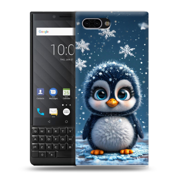 Пластиковый чехол на BlackBerry KEY2 с принтом Новый год