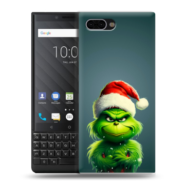 Пластиковый чехол на BlackBerry KEY2 с принтом Новый год