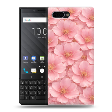 Пластиковый чехол на BlackBerry KEY2 с принтом женский