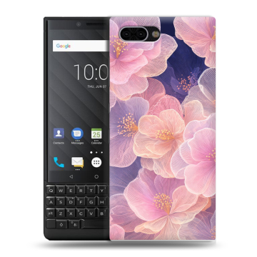 Пластиковый чехол на BlackBerry KEY2 с принтом женский