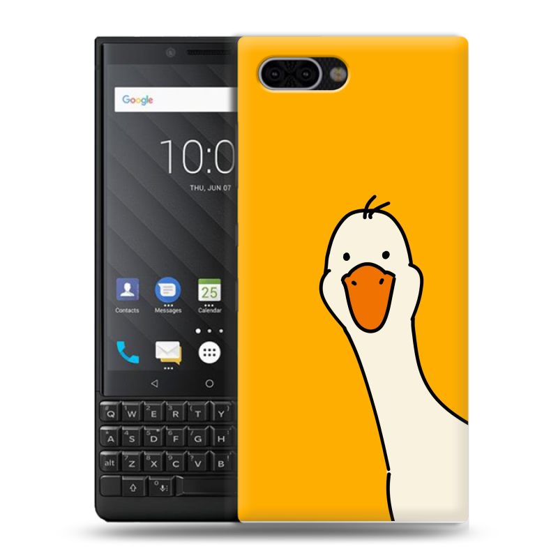 Пластиковый чехол на BlackBerry KEY2 с принтом Утка Пластиковый чехол на BlackBerry KEY2 с принтом Утка
