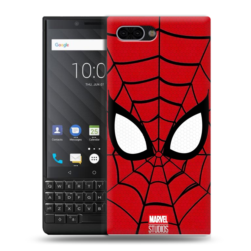 Пластиковый чехол на BlackBerry KEY2 с принтом человек паук spiderman Пластиковый чехол на BlackBerry KEY2 с принтом человек паук spiderman