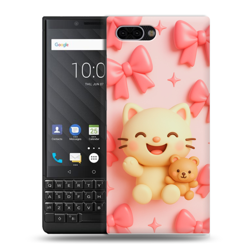 Пластиковый чехол на BlackBerry KEY2 с принтом для девочек Пластиковый чехол на BlackBerry KEY2 с принтом для девочек