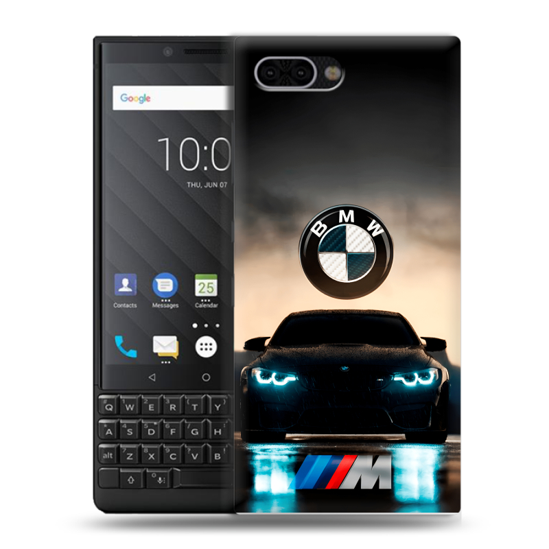 Пластиковый чехол на BlackBerry KEY2 с принтом БМВ BMW Пластиковый чехол на BlackBerry KEY2 с принтом БМВ BMW