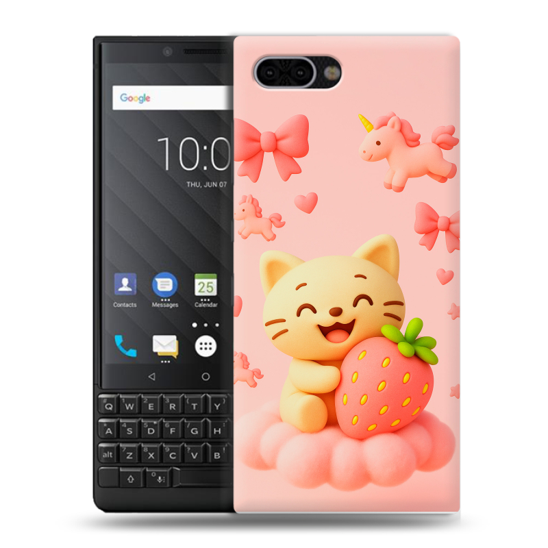Пластиковый чехол на BlackBerry KEY2 с принтом для девочек Пластиковый чехол на BlackBerry KEY2 с принтом для девочек