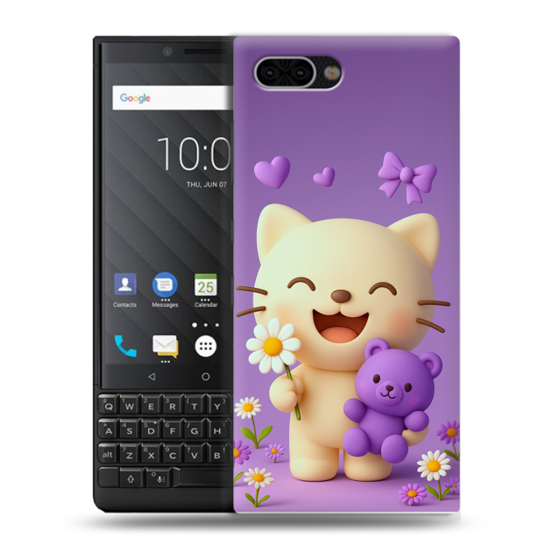 Пластиковый чехол на BlackBerry KEY2 с принтом для девочек Пластиковый чехол на BlackBerry KEY2 с принтом для девочек