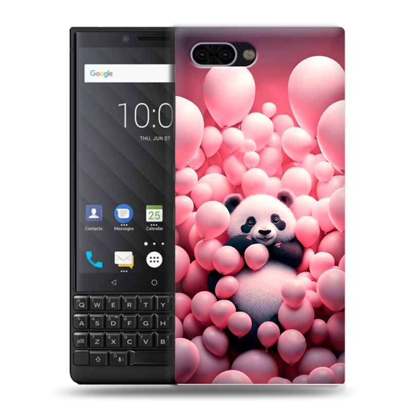 Пластиковый чехол на BlackBerry KEY2 с принтом Панда Пластиковый чехол на BlackBerry KEY2 с принтом Панда