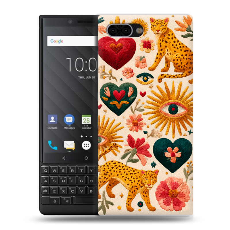 Пластиковый чехол на BlackBerry KEY2 с принтом Модный принт Пластиковый чехол на BlackBerry KEY2 с принтом Модный принт