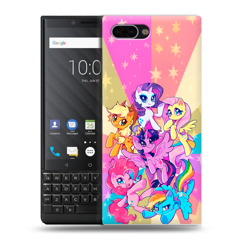 Пластиковый чехол на BlackBerry KEY2 с принтом My little pony Дружба чудо Пластиковый чехол на BlackBerry KEY2 с принтом My little pony Дружба чудо