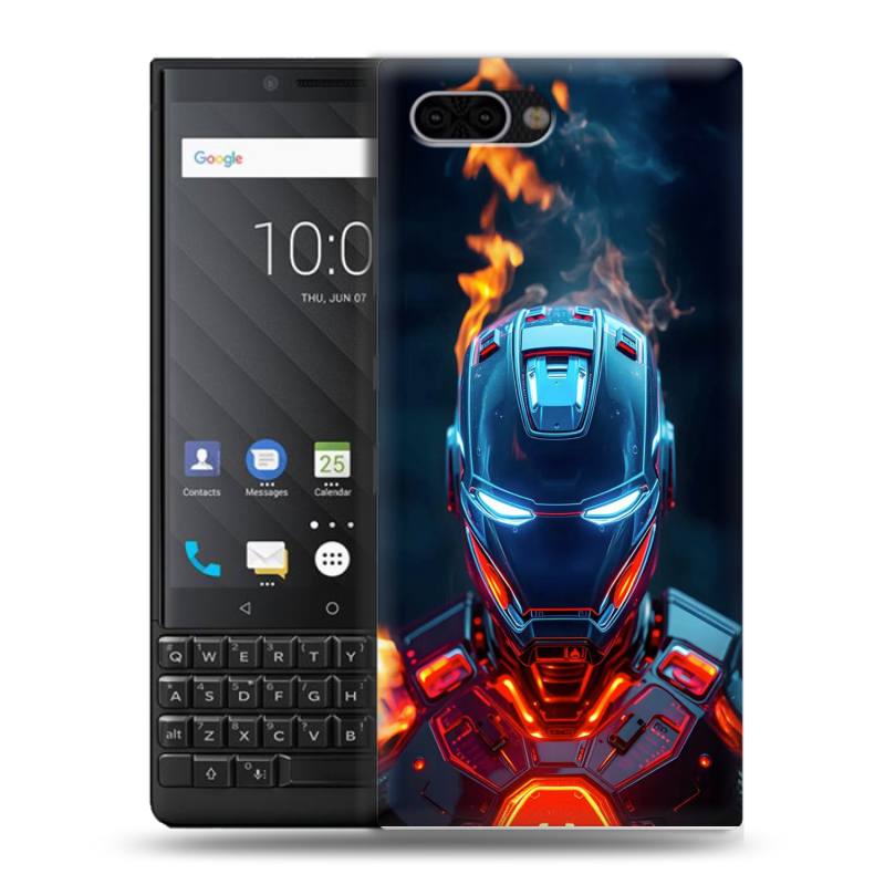 Пластиковый чехол на BlackBerry KEY2 с принтом IronMan Железный человек Пластиковый чехол на BlackBerry KEY2 с принтом IronMan Железный человек