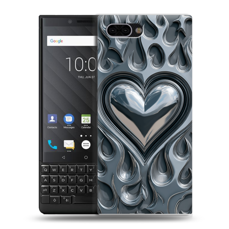 Пластиковый чехол на BlackBerry KEY2 с принтом Y2K Пластиковый чехол на BlackBerry KEY2 с принтом Y2K