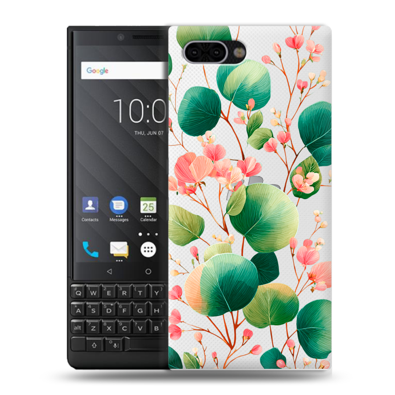 Пластиковый чехол на BlackBerry KEY2 с принтом женский Пластиковый чехол на BlackBerry KEY2 с принтом женский