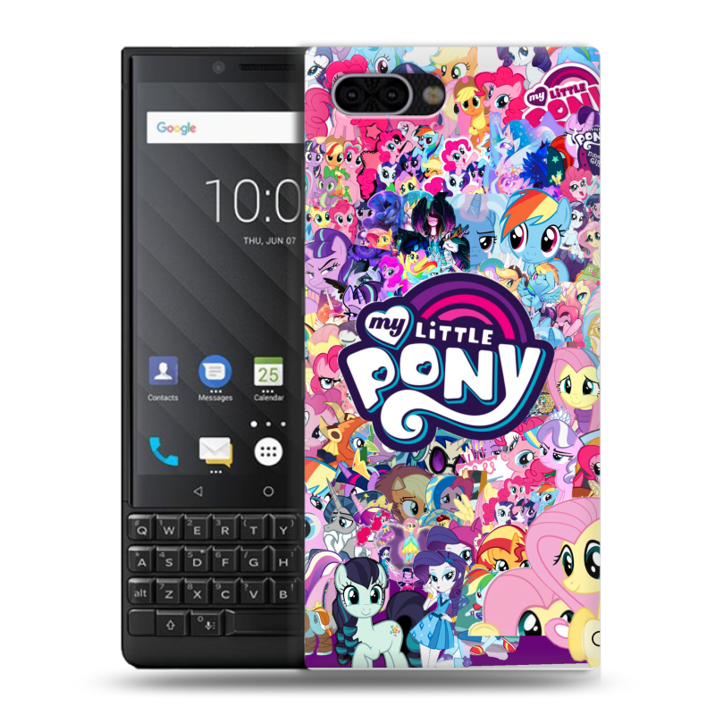 Пластиковый чехол на BlackBerry KEY2 с принтом My little pony Дружба чудо Пластиковый чехол на BlackBerry KEY2 с принтом My little pony Дружба чудо