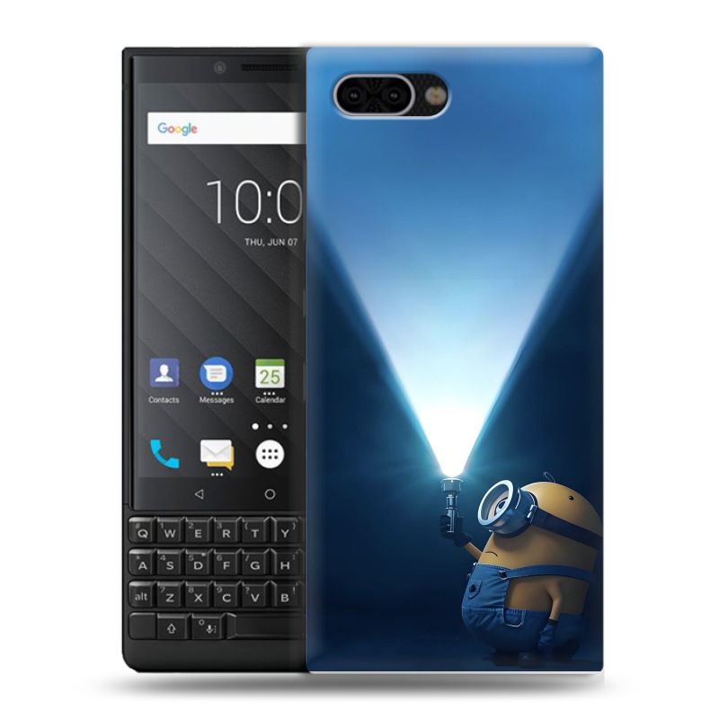 Пластиковый чехол на BlackBerry KEY2 с принтом Миньоны Пластиковый чехол на BlackBerry KEY2 с принтом Миньоны