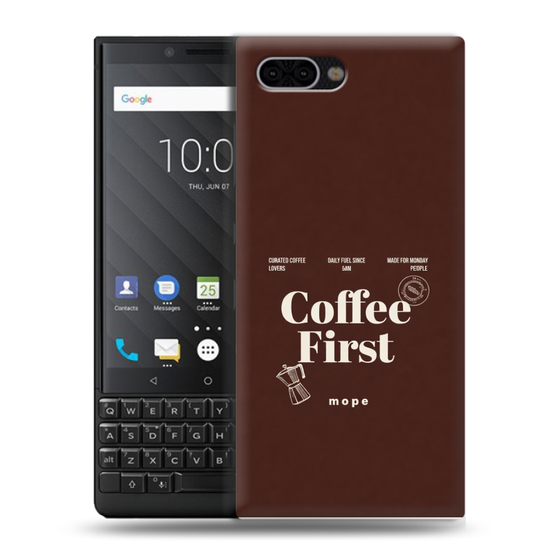 Пластиковый чехол на BlackBerry KEY2 с принтом женский Пластиковый чехол на BlackBerry KEY2 с принтом женский