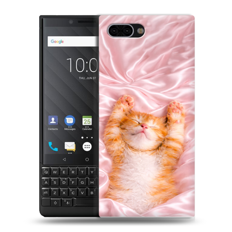 Пластиковый чехол на BlackBerry KEY2 с принтом женский Пластиковый чехол на BlackBerry KEY2 с принтом женский