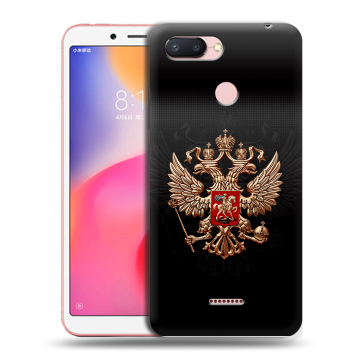 Силиконовый чехол на Xiaomi RedMi 6 с принтом Герб России Силиконовый чехол на Xiaomi RedMi 6 с принтом Герб России