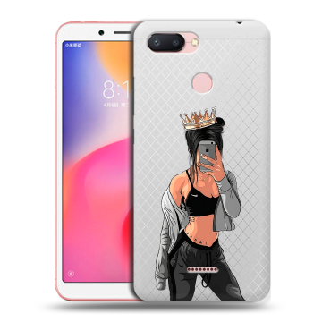 Силиконовый чехол на Xiaomi RedMi 6 с принтом Женские принты Силиконовый чехол на Xiaomi RedMi 6 с принтом Женские принты