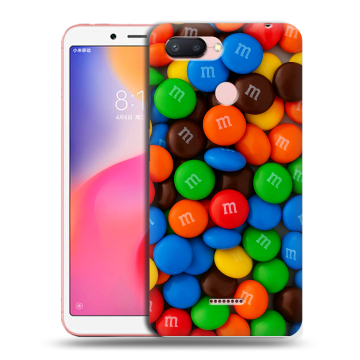 Силиконовый чехол на Xiaomi RedMi 6 с принтом Конфеты Силиконовый чехол на Xiaomi RedMi 6 с принтом Конфеты