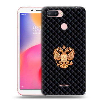 Силиконовый чехол на Xiaomi RedMi 6 с принтом Герб России принт Силиконовый чехол на Xiaomi RedMi 6 с принтом Герб России принт