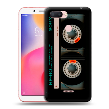 Силиконовый чехол на Xiaomi RedMi 6 с принтом Кассета Силиконовый чехол на Xiaomi RedMi 6 с принтом Кассета