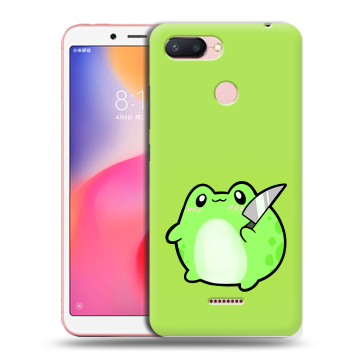 Силиконовый чехол на Xiaomi RedMi 6 с принтом Лягушенок Силиконовый чехол на Xiaomi RedMi 6 с принтом Лягушенок