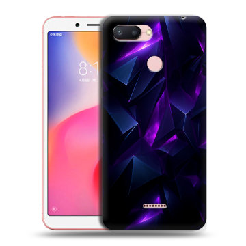 Силиконовый чехол на Xiaomi RedMi 6 с принтом Абстракиция Силиконовый чехол на Xiaomi RedMi 6 с принтом Абстракиция