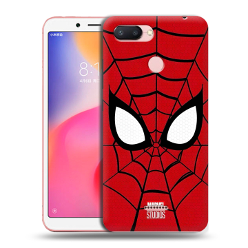 Силиконовый чехол на Xiaomi RedMi 6 с принтом человек паук spiderman Силиконовый чехол на Xiaomi RedMi 6 с принтом человек паук spiderman