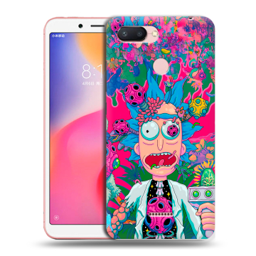 Силиконовый чехол на Xiaomi RedMi 6 с принтом Рик и Морти Rick Morty Силиконовый чехол на Xiaomi RedMi 6 с принтом Рик и Морти Rick Morty