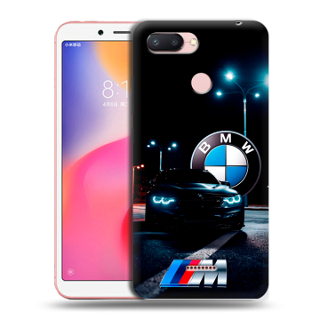 Силиконовый чехол на Xiaomi RedMi 6 с принтом БМВ BMW Силиконовый чехол на Xiaomi RedMi 6 с принтом БМВ BMW