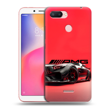 Силиконовый чехол на Xiaomi RedMi 6 с принтом Мерседес Mercedes AMG