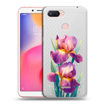Силиконовый чехол на Xiaomi RedMi 6 с принтом Цветы орхидеи