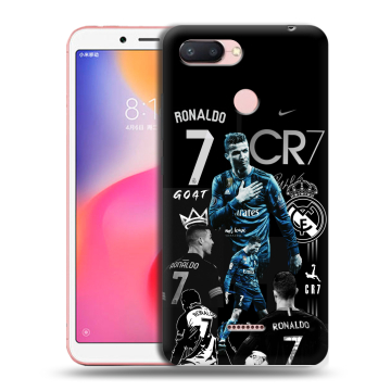 Силиконовый чехол на Xiaomi RedMi 6 с принтом Реал Роналдо Силиконовый чехол на Xiaomi RedMi 6 с принтом Реал Роналдо
